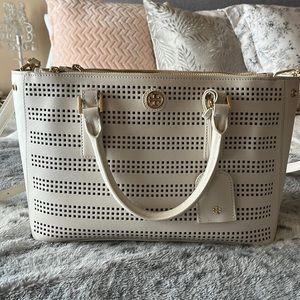 Tory Burch Authentic Perforated Robinson Tote